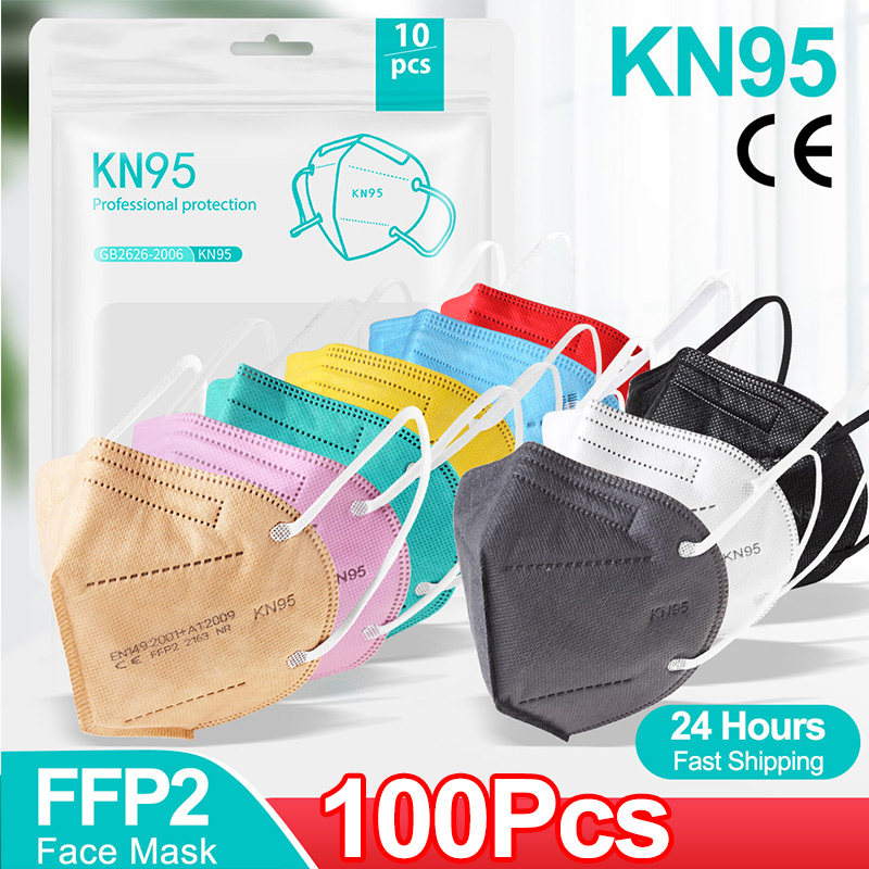 Disposable Surgical Mask - 10-100 Uds mascarillas FFP2 mascarilla CE