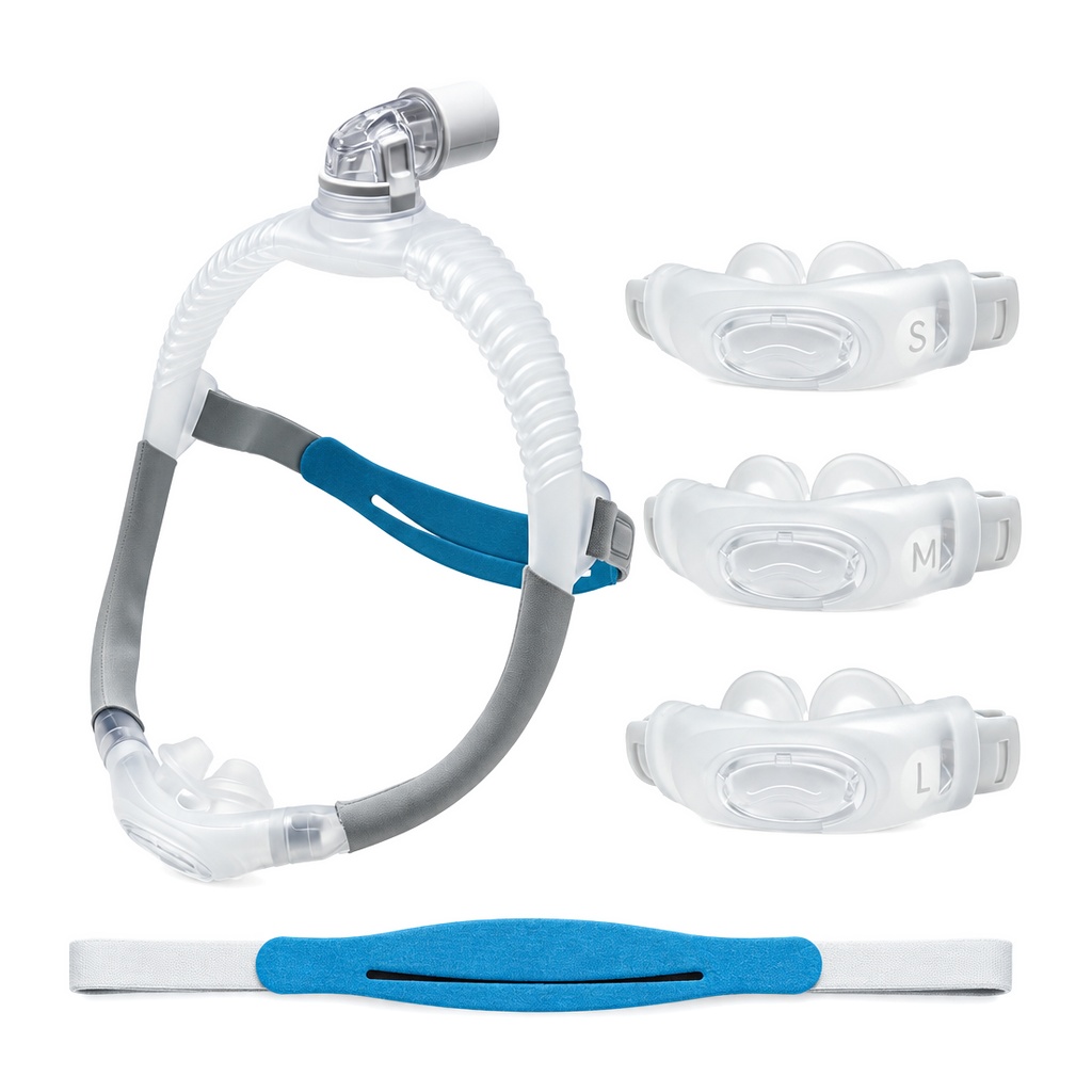 Silicone Mask Bracket - Máscara CPAP con almohadillas nasales AirFit