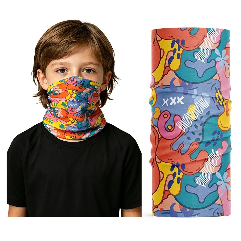 Kids Face Mask - Pañuelo de cuello de seda helada