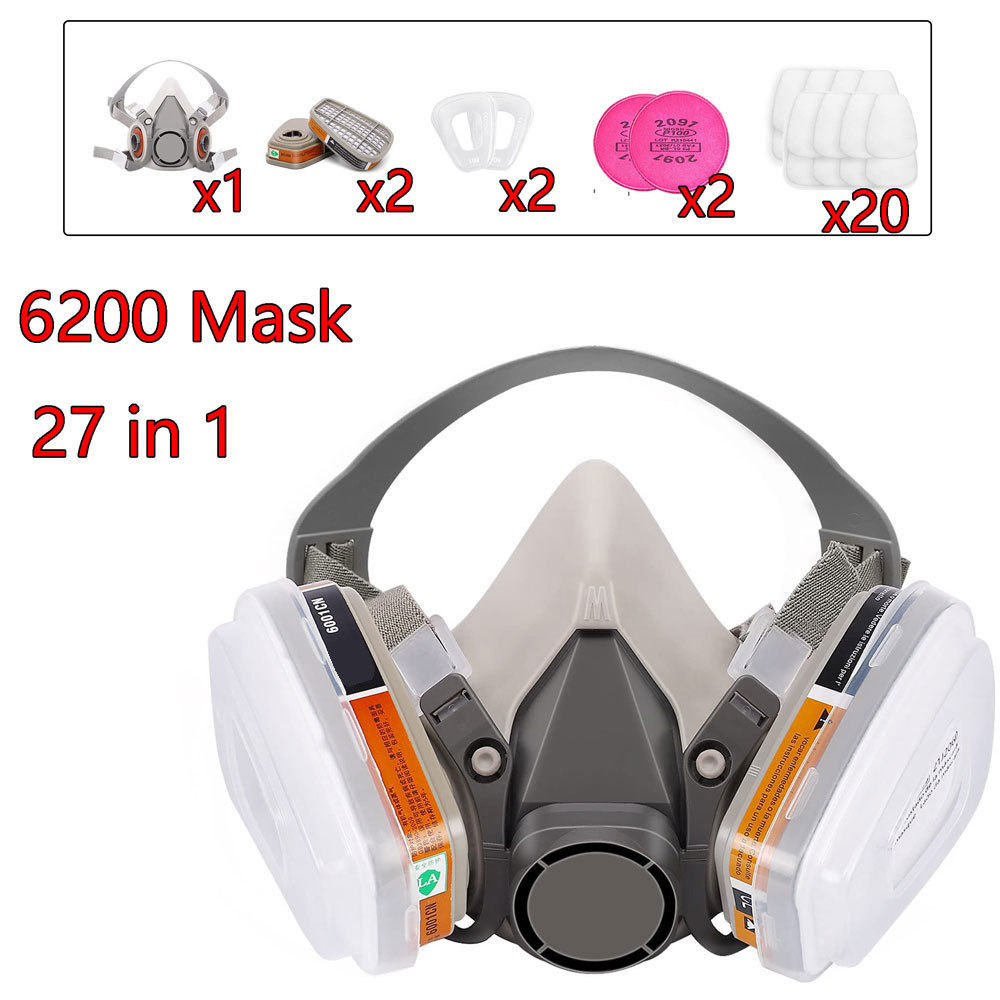 Dust Mask Construction - Máscara de Gas 6200 con Cartucho