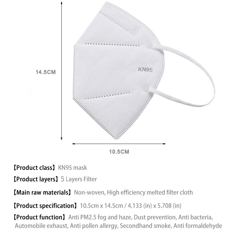 10-100 Uds mascarillas FFP2 ma - Disposable Surgical Mask reseña y precio