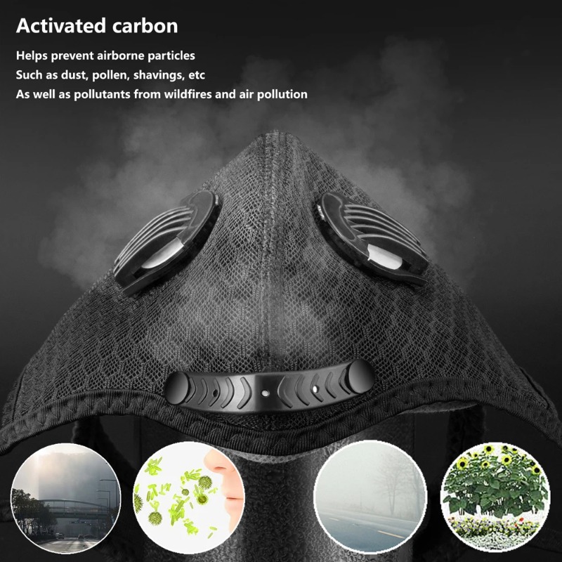 Mascarilla deportiva para cicl - Anti Pollution Mask reseña y precio