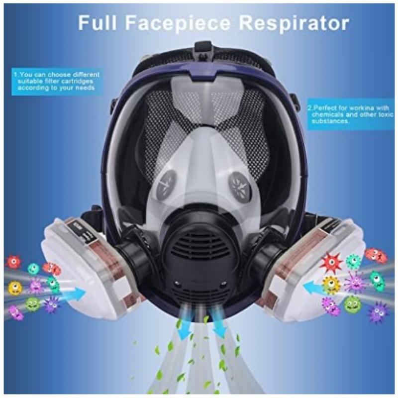 Máscara de Gas químico 6800, r - Dust Mask Construction reseña y precio